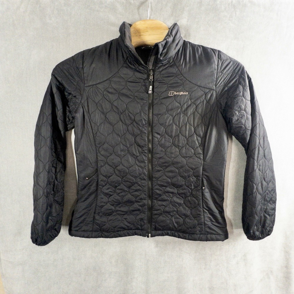 Berghaus Black Quilted Puffer Jacket Womens XL (16) Gorpcore Outdoors Ski